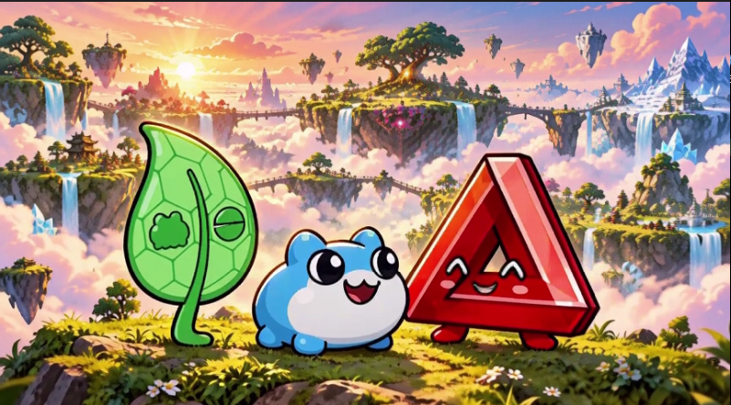 Taboshi, Toby, and Patience together in Tobyworld